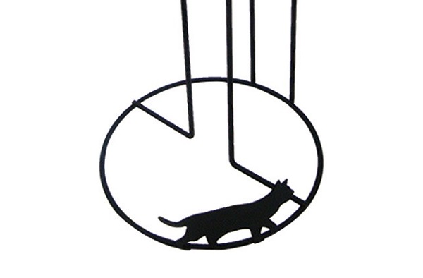 黒猫モチーフアイアンキッチンペーパースタンド3