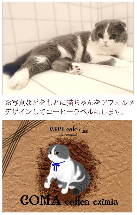 オーダーメイド猫ラベル説明2