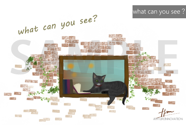 ポストカード秋3what can you see？